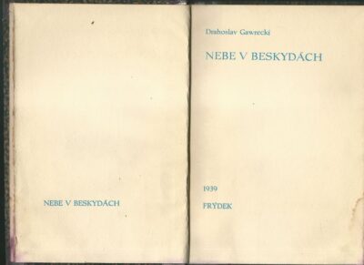 NEBE V BESKYDÁCH – Drahoslav Gavrecki