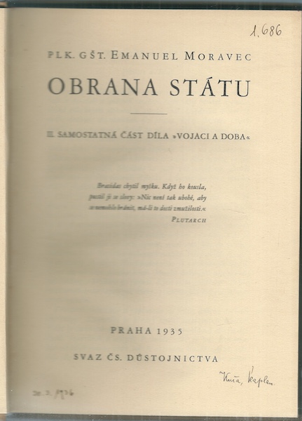 OBRANA STÁTU – detail 1