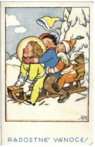 RADOSTNÉ VÁNOCE pohlednice