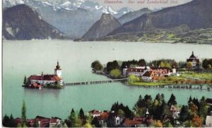 SALZKAMMERGUT, GMUNDEN – SEE UND LANDSCHLOS ORT pohlednice