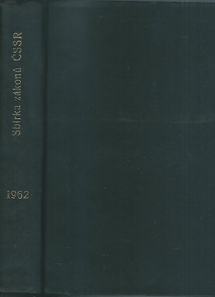 SBÍRKA ZÁKONŮ ČESKOSLOVENSKÉ SOCIALISTICKÉ REPUBLIKY – detail 1