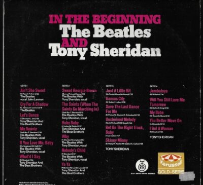 THE BEATLES AND TONY SHERIDAN – IN THE BEGINNING LP deska