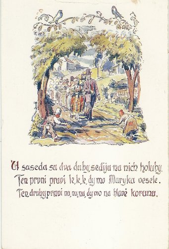 ususedasudvaduby U SUSEDA SU DVA DUBY pohlednice