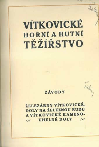 VÍTKOVICKÉ HORNÍ A HUTNÍ TĚŽÍŘSTVO – detail 1