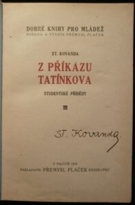 Z PŘÍKAZU TATÍNKOVA – St. Kovanda