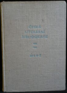 ČESKÁ LITERÁRNÍ BIBLIOGRAFIE 1945-1963