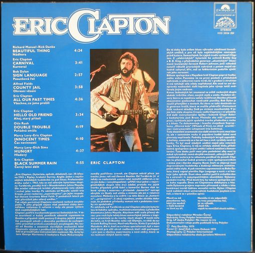 ERIC CLAPTON LP deska