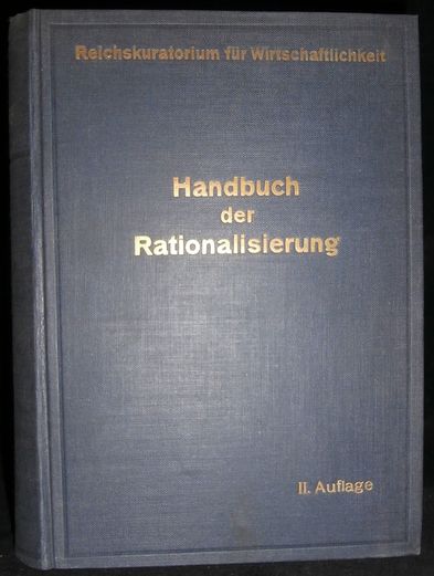 hanrat HANDBUCH DER RATIONALISIERUNG – Fritz Reuter