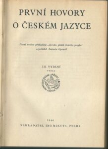 HOVORY O ČESKÉM JAZYCE – Soubor Přednášek