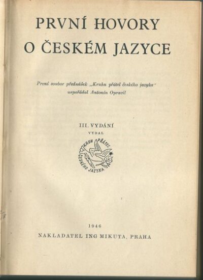 HOVORY O ČESKÉM JAZYCE – Soubor Přednášek