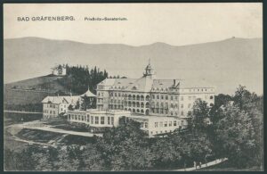 JESENÍK – LÁZNĚ (BAD GRÄFENBERG) – PRIESSNITZ-SANATORIUM pohlednice