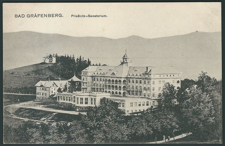 JESENÍK – LÁZNĚ (BAD GRÄFENBERG) – PRIESSNITZ-SANATORIUM pohlednice