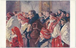 JOŽA ÚPRKA: PŘI KÁZÁNÍ pohlednice