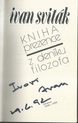 KNIHA PREZENCE: Z DENÍKU FILOZOFA – detail 1