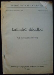 LATINSKÁ SKLADBA – František Novotný