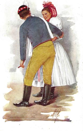 M. GARDOVSKÁ – U MUZIKY (SERIE XII., Č. 7) – detail 1