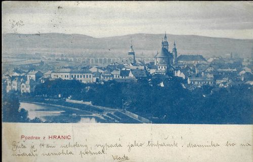 POZDRAV Z HRANIC pohlednice