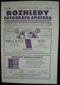 ROZHLEDY FOTOGRAFA AMATÉRA 1924/12