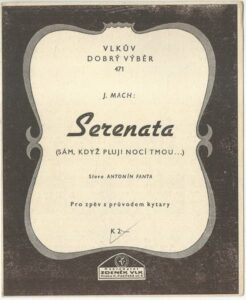 SERENATA (SÁM, KDYŽ PLUJI NOCÍ TMOU…)