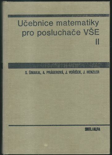 UČEBNICE MATEMATIKY PRO POSLUCHAČE VŠE II