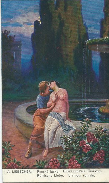 liebs A. LIEBSCHER – ŘÍMSKÁ LÁSKA pohlednice