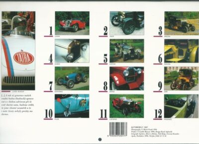 AUTOMOBILY 1997 kalendář
