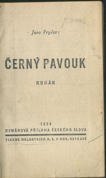 cernpavkro ČERNÝ PAVOUK / POD ŽHAVOU OBLOHOU / SAHIL, POSLEDNÍ HVĚZDA