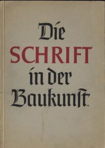 DIE SCHRIFT IN DER BAUKUNST