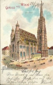 GRUSS AUS WIEN pohlednice