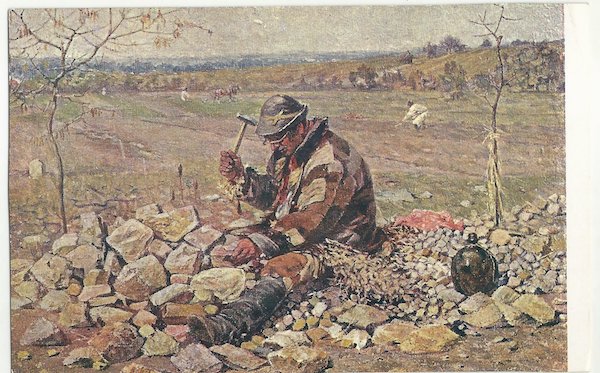 JOŽA ÚPRKA: ŠTĚRKAŘ pohlednice