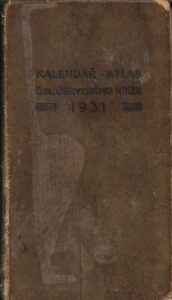 KALENDÁŘ – ATLAS ČSL. ČERVENÉHO KŘÍŽE 1931 kalendář