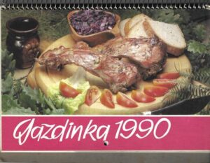 NÁSTENNÝ KALENDÁR GAZDINKA 1990 kalendář