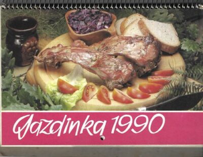 NÁSTENNÝ KALENDÁR GAZDINKA 1990 kalendář