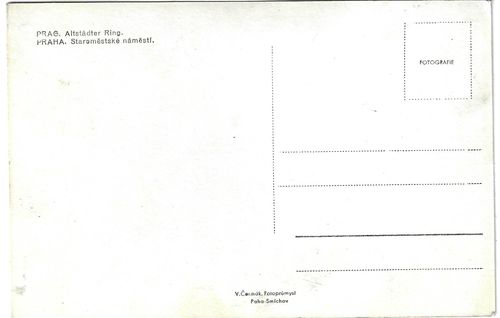 PRAHA – STAROMĚSTSKÉ NÁMĚSTÍ pohlednice