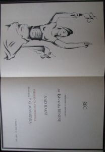 ŘEČ NAD RAKVÍ T.G.M.