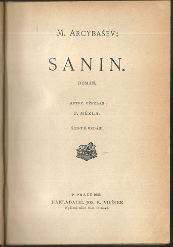 SANIN – M. Arcybašev