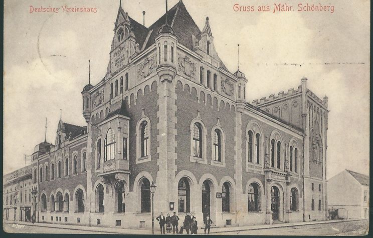 ŠUMPERK (MÄHR. SCHÖNBERG) – DEUTSCHES VEREINSHAUS pohlednice