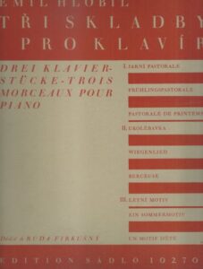 TŘI SKLADBY PRO KLAVÍR – Emil Hlobil