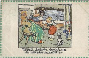 VAŘILA LIŠTIČKA KAŠIČKU pohlednice