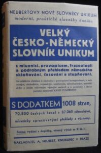 VELKÝ ČESKO-NĚMECKÝ SLOVNÍK UNIKUM