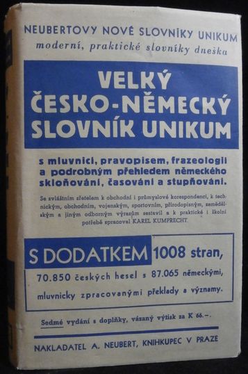 VELKÝ ČESKO-NĚMECKÝ SLOVNÍK UNIKUM