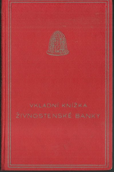 VKLADNÍ KNÍŽKA ŽIVNOSTENSKÉ BANKY – detail 1