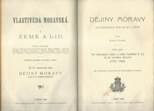 VLASTIVĚDA MORAVSKÁ – DĚJINY MORAVY