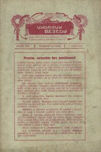 VYDROVY BESEDY, ROČ. XIII., Č. 8