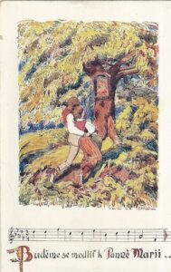 BUDĚME SE MODLIŤ K PANNĚ MARII pohlednice