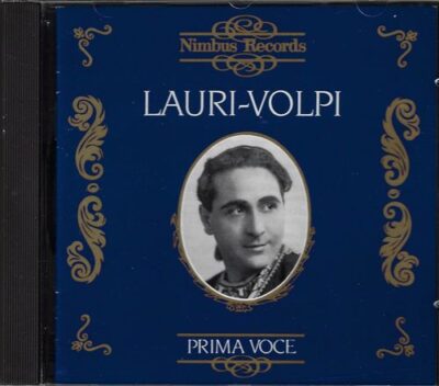 CD PRIMA VOCE: GIACOMO LAURI-VOLPI