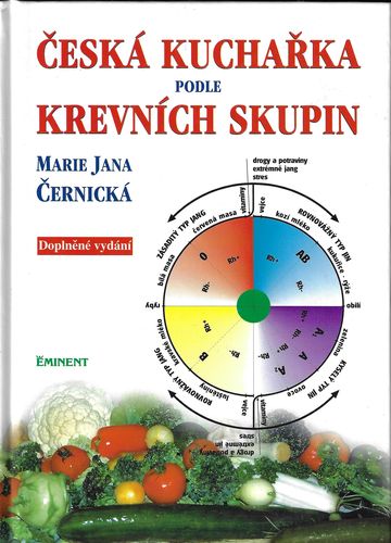 ČESKÁ KUCHAŘKA PODLE KREVNÍCH SKUPIN – Maria Jana Černická