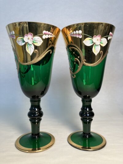 DVĚ ČÍŠE NA VÍNO – NOVODVORSKÉ SKLO