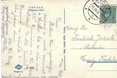 FRÝDEK – WILSONOVA TŘÍDA pohlednice