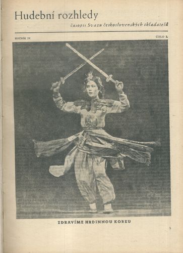HUDEBNÍ ROZHLEDY 1951, ROČ. IV., Č. 1-6 / 1952, ROČ. V., Č. 1-20 – Šéfredaktor Miroslav Barvík